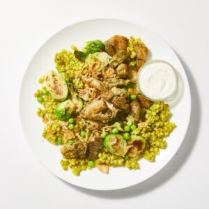 Sabzi Rubbed Chicken over Pearl Couscous Risotto - 4 Pack