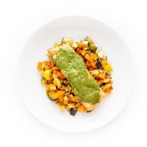 Salmon with Pistachio Sauce - Dinner for the Week